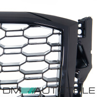 Front Grille Radiator Honeycomb black gloss fits on Audi Q2 