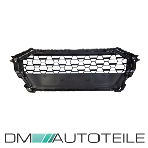 Wabengrill Kühlergrill Schwarz Silber komplett Gitter passt für Audi Q3 F3 alle Modelle außer RSQ3