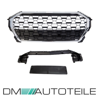 Front Grille Radiator Honeycomb black chrome fits on Audi Q3 F3 all models also S-Line