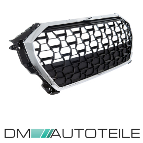 Front Grille Radiator Honeycomb black chrome fits on Audi Q3 F3 all models also S-Line