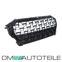 Front Grille Radiator Honeycomb black gloss complete fits on