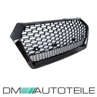Front Grille central Honeycomb black gloss fits on Audi Q5 F