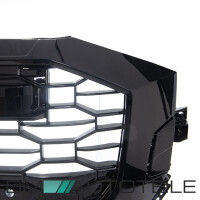 Front Grille Radiator Honeycomb black gloss complete fits on