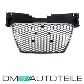 Kühlergrill Wabengrill Schwarz Chrom passt für Audi TT 8J 06-16 ohne RS Emblem