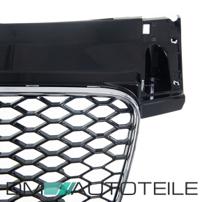 Kühlergrill Wabengrill Schwarz Chrom passt für Audi TT 8J 06-16 ohne RS Emblem
