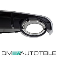 Rear Diffusor black gloss duplex Sport+ tail pipes fits on A