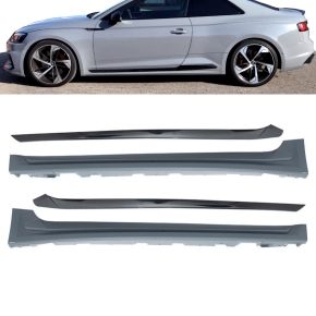 Set of Side Skirts primed complete fits on Audi A5 B9 F5 without RS5 up 2016