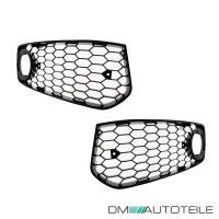 Set honeycomb Fog Lights Cover Black gloss fits on Audi A5 8