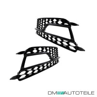 Set honeycomb Fog Lights Cover Black gloss fits on Audi A5 8