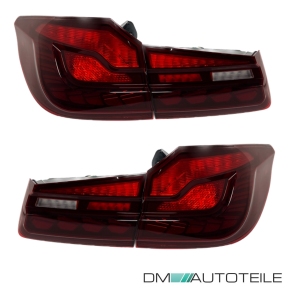 OLED Sequential indicator Set LED Rear lights smoke black fits on all BMW 5-Series F10 Saloon