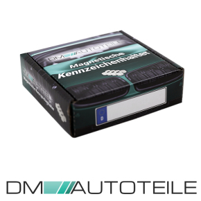 DM Magnetic complete car licence number plate Neodym Magnet Cover Full Set 1 Licence Plate