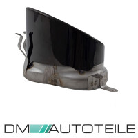 Set Tail Pipes Exhaust System black gloss fits on Audi A6 C7