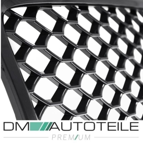 Front Grille honeycomb black gloss+ license plate holder fits on Audi A3 8P 8PA 05-08 w/o RS3