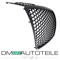 Front Grille honeycomb black gloss+ license plate holder fit