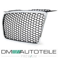 Wabengrill Schwarz Chrom Kühlergrill + Halter passt f&u