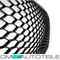 Front Grille Radiator honeycomb black gloss +Emblem holder f