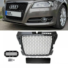 Badgeless Front Grille Grille Honeycomb Black...