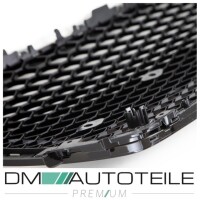 Sport Front Grille Honeycomb Black Gloss +emblemholder fits 