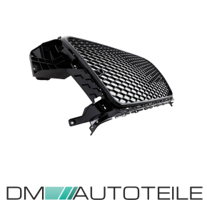 Set Front grille honeycomb black gloss fits on Audi Q3 8U 11-15 pre Facelift