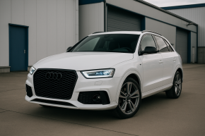 Set Front grille honeycomb black gloss fits on Audi Q3 8U 11-15 pre Facelift