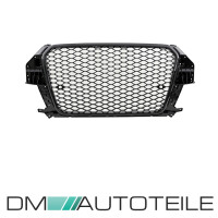 Set Front grille honeycomb black gloss fits on Audi Q3 8U 11