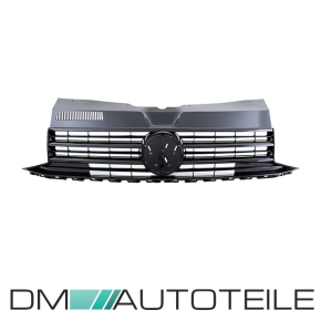 Kühlergrill Hochglanz Schwarz für Emblem passt für VW T6 Multivan Transporter 2015-2019 auch Sportline