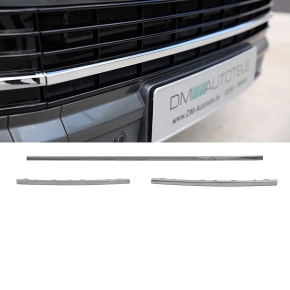 3pcs. Frontgrill Grille Chrome lower Set bumper fits on all VW T6 up 2015-2019 also Sportline