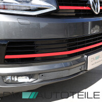 Frontgrill Grille Badged Black Red gloss with Emblem + lower