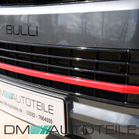 Frontgrill Grille Badged Black Red gloss with Emblem + lower
