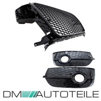 Wabengrill Set Kühlergrill + Nebelscheinwerfergitter Sc