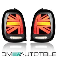 LED Lightbar dynamic Rear Lights SET smoked black fits on BM