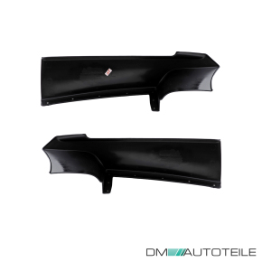 Set of Front Spoiler Splitter Flaps Black Gloss fits on BMW 3-Series F30 F31 M-Sport + LCI