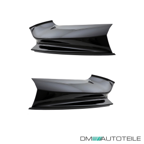 Set of Performance Front Spoiler Flaps Splitter Black Gloss fits on BMW 5-Series F10 F11 M-Sport 