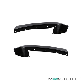 Set of Flaps Front Spoiler Splitter Black Gloss fits on BMW 2-Series F22 F23 M-Sport