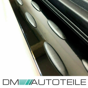 Set footboard Aluminium black gloss + fitting material suitable for Mercedes GLC X253 + Coupe C253 from 2015 onwards