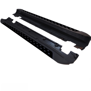 Set footboards Side Skirts Aluminium black gloss fits on Mercedes GLK X204 08-15 incl. Fitting material