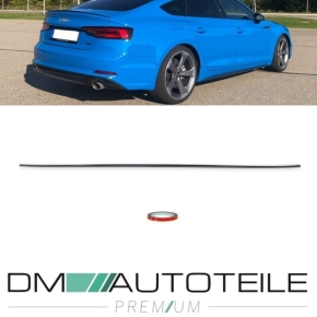 Set Sport-Boot Spoiler Rear black gloss +3M fits on Audi A5 B9 F5 Sportback 5-doors + RS5