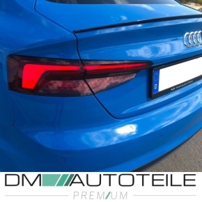 Set Sport-Boot Spoiler Rear black gloss +3M fits on Audi A5 B9 F5 Sportback 5-doors + RS5