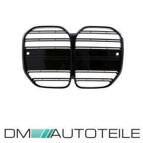 Set Doppelsteg Kühlergrill Schwarz Glanz passt für BMW 4er G22 G23 Coupe Cabriolet alle Modelle