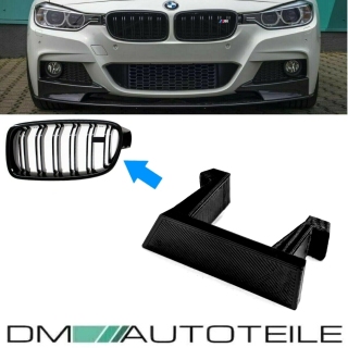 Doppelsteg Kühlergrill Emblemhalter kurz für BMW 3er F30 / F31 nicht für M3