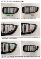 Doppelsteg-Kühlergrill Emblemhalter kurze Variante f&uu