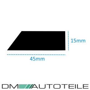 Emblemhalter kurz für BMW 5er F10 F11 Doppelsteg Kühlergrill Nr. 14005 + 14021