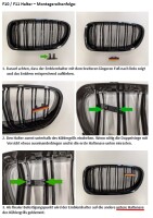 Doppelsteg-Emblemhalter kurze Variante für BMW 5er F10 