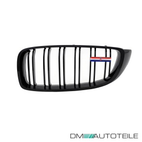 Wunsch Länderflaggen + Emblem Halter für BMW 4er F32 F33 Doppelsteg Kühlergrill Kroatien