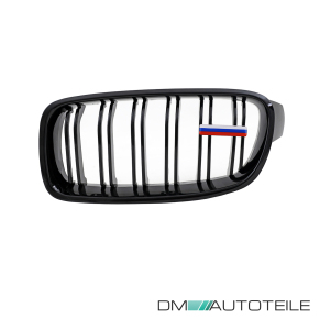 Wunsch Länderflaggen + Emblem Halter für BMW F30 F31 Doppelsteg Kühlergrill Russland