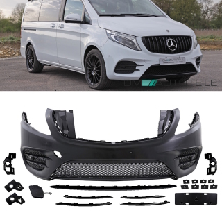 Sport Umbau Stoßstange vorne Black Edition für Mercedes Vito W447 vor Mopf Baujahr 14-19 