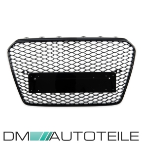 Kühlergrill Wabendesign PDC Schwarz glanz passt für Audi A5 8T Facelift ab 11-17