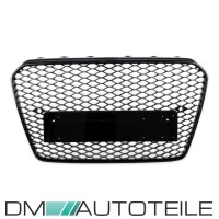 Honeycomb Front Grille Black Gloss fits on Audi A5 8T Faceli