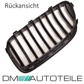 2x Kühlergrill Grill Schwarz Glanz Klavierlack 10 Streben LCI Design passend für BMW F10 F11 auch M M5