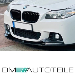 2x Kühlergrill Grill Schwarz Glanz Klavierlack 10 Streben LCI Design passend für BMW F10 F11 auch M M5